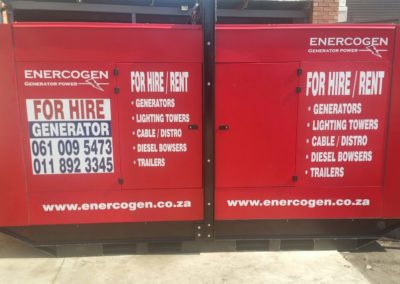 Enercogen Generator Hire/Rental and Sales Gauteng | Recent Work Completed in Gauteng